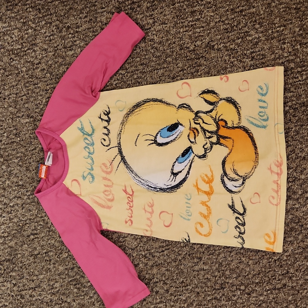 Girl's Looney Tunes Tweety Bird Sleepshirt Size 6